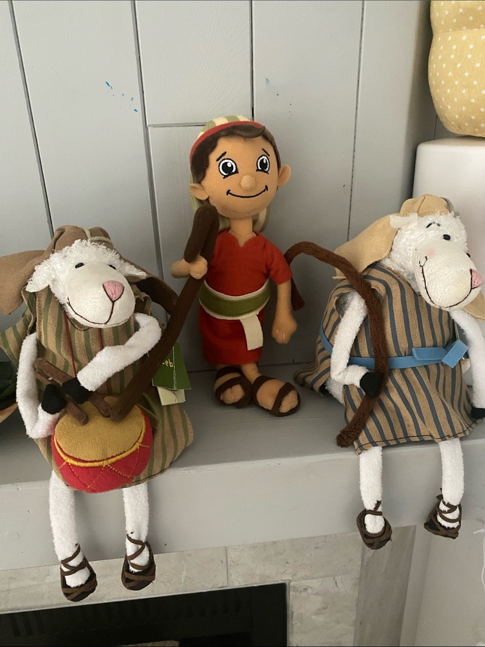 Hallmark Advent Nativity Shepherd & Sheep plush holiday ornament Christmas